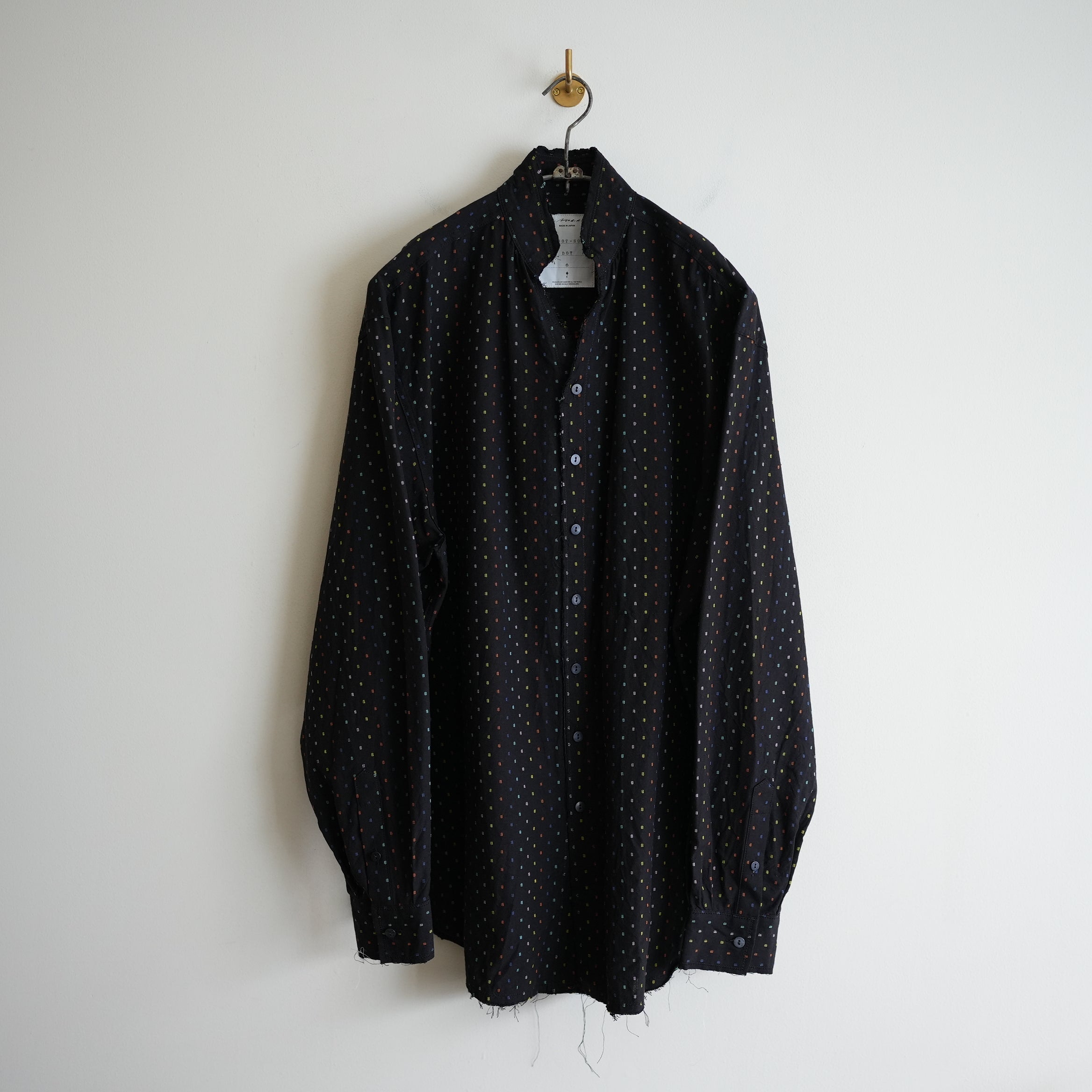 BLACKBIRD CUT OFF COLLAR SHIRT DOT – RASSEMBLE