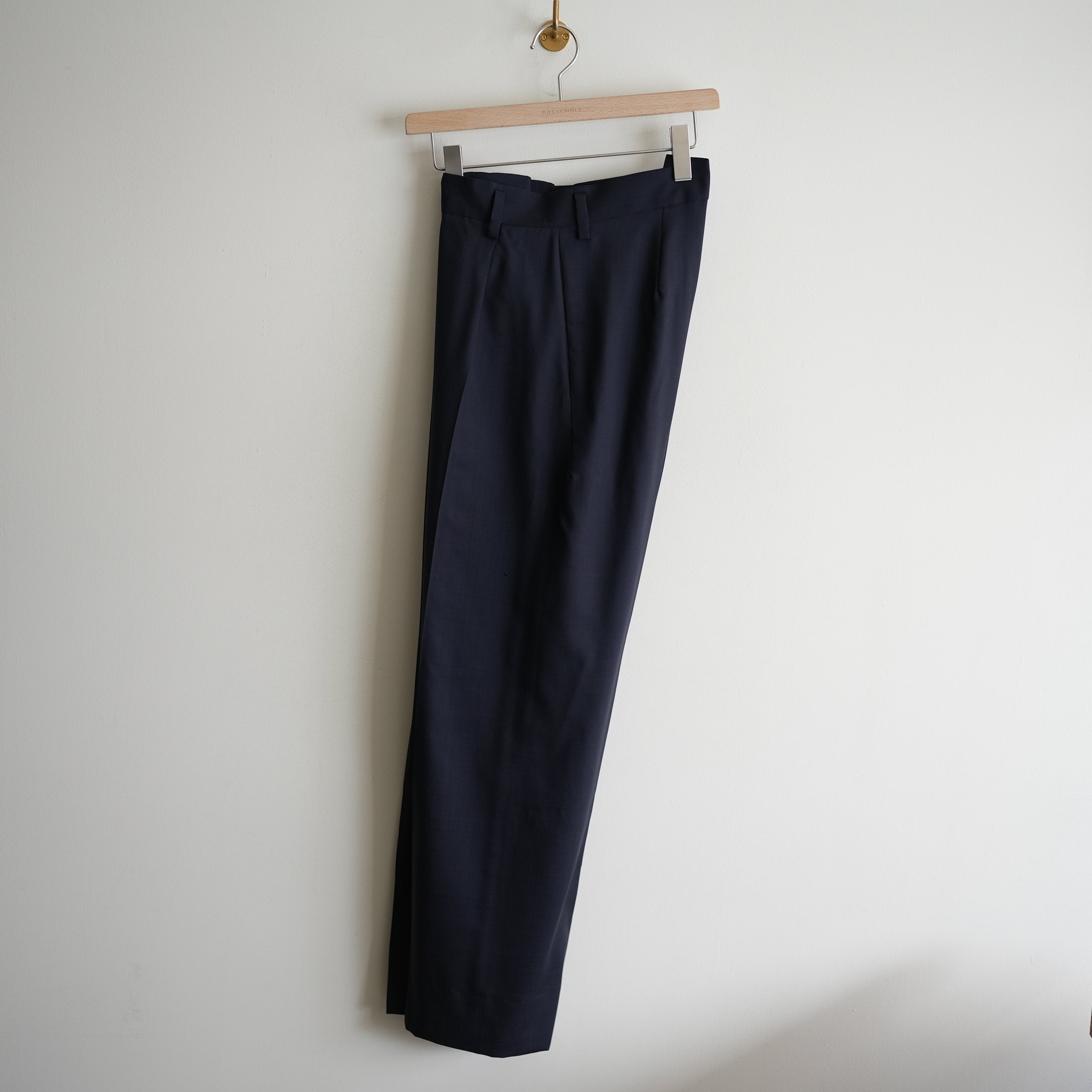 MAATEE&SONS H WOOL 無双TROUSER NAVY – RASSEMBLE