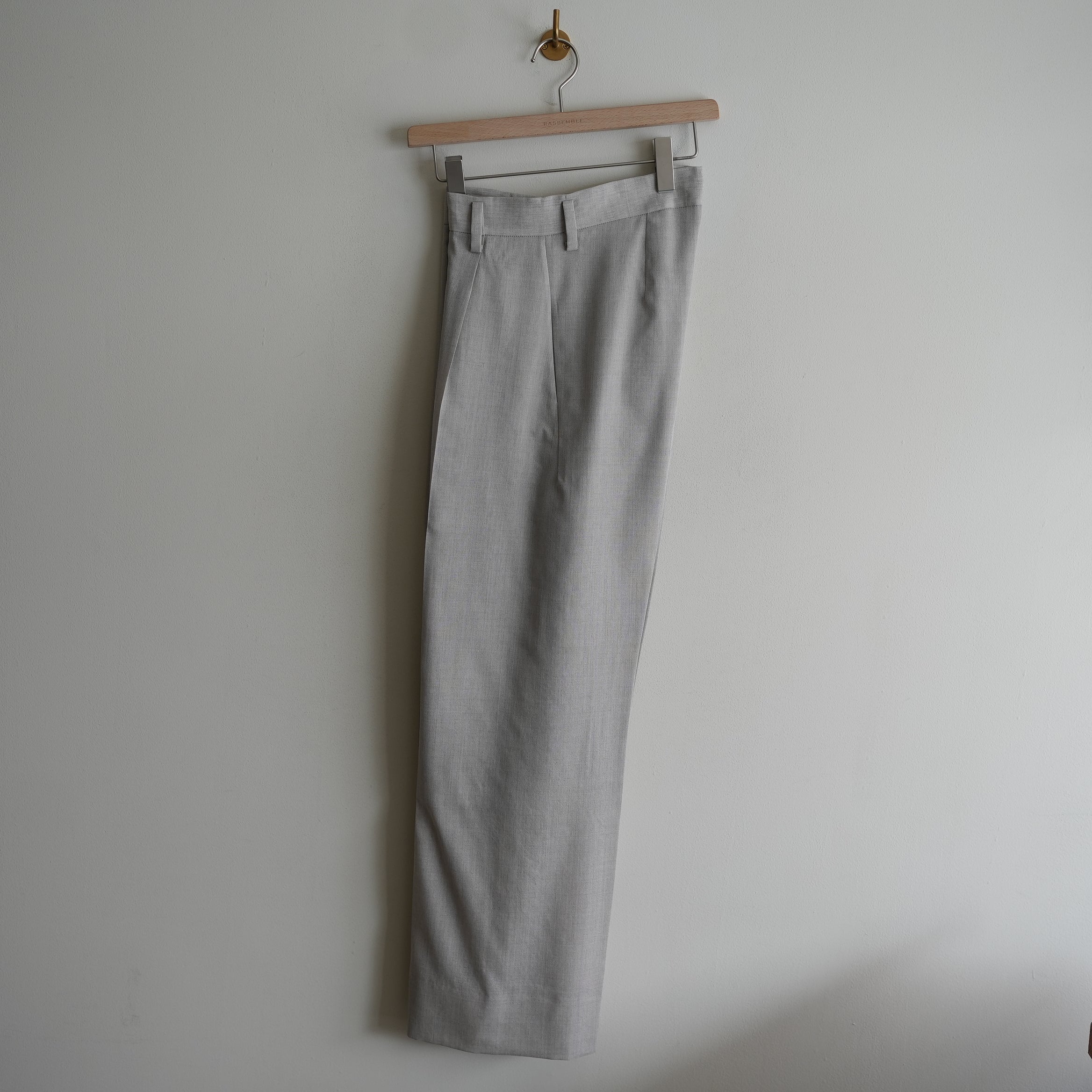 MAATEE&SONS Musou Trouser 俺のSummer Wool MAATEE&SONS 俺のSUMMER WOOL 無双TROUSER MIX GRAY – RASSEMBLE