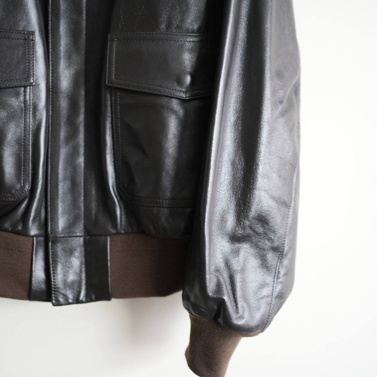 LOEFF LAMB LEATHER FLIGHT JACKET