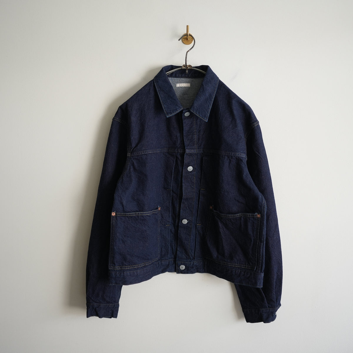 ULTERIOR SELVEDGE DENIM PLEATED JACKET