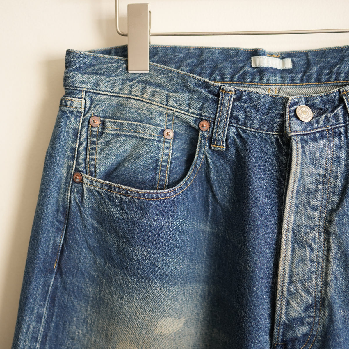 ULTERIOR AGING WASHED SELVEDGE DENIM 5P PANTS