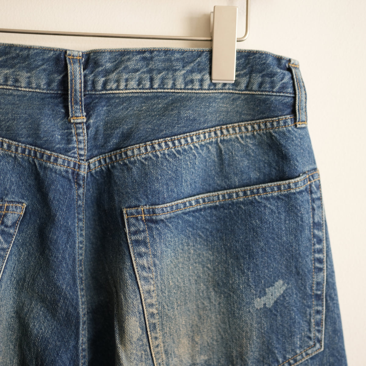 ULTERIOR AGING WASHED SELVEDGE DENIM 5P PANTS