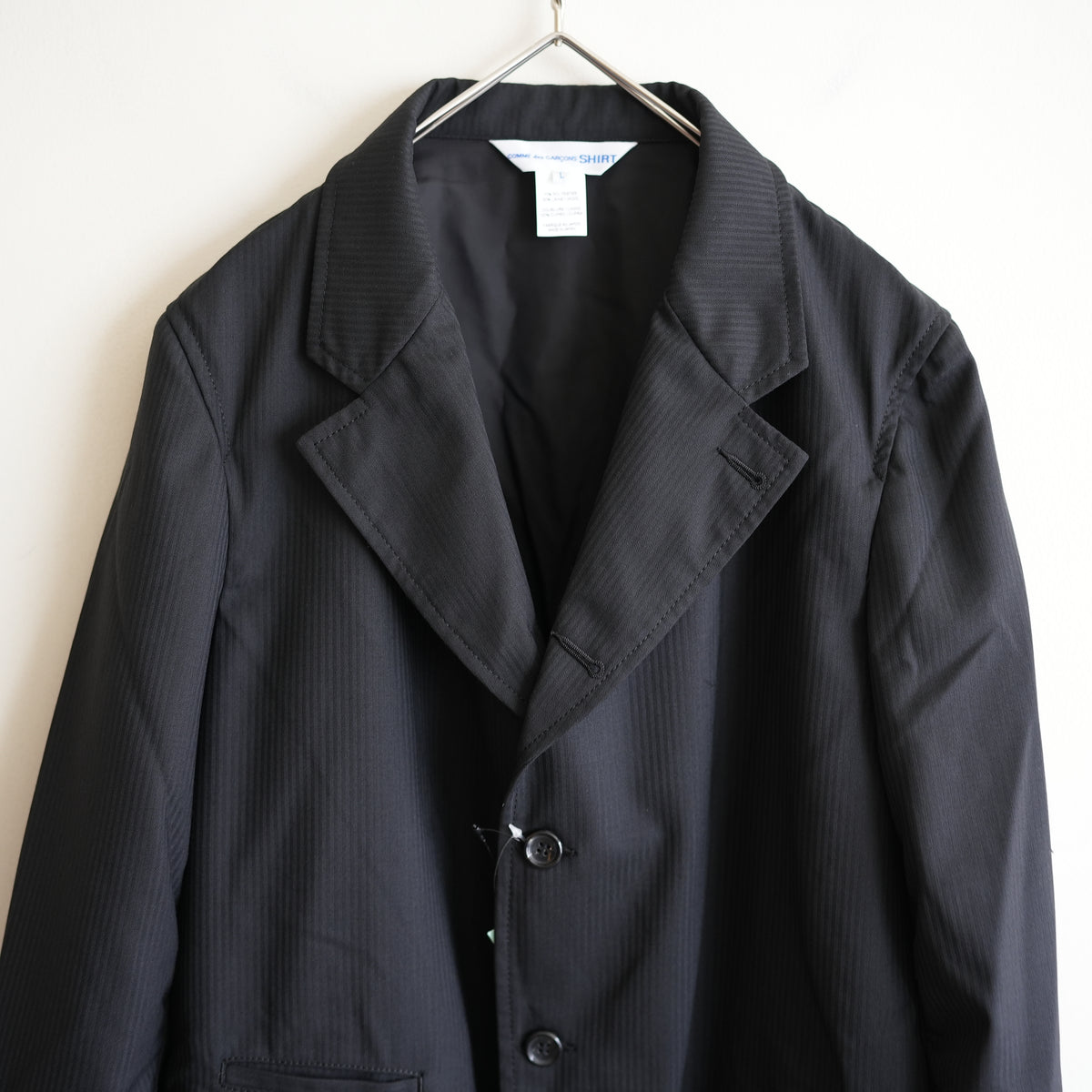 COMME des GARCONS SHIRT POLY WOOL MINI HERRINGBONE 3B JACKET