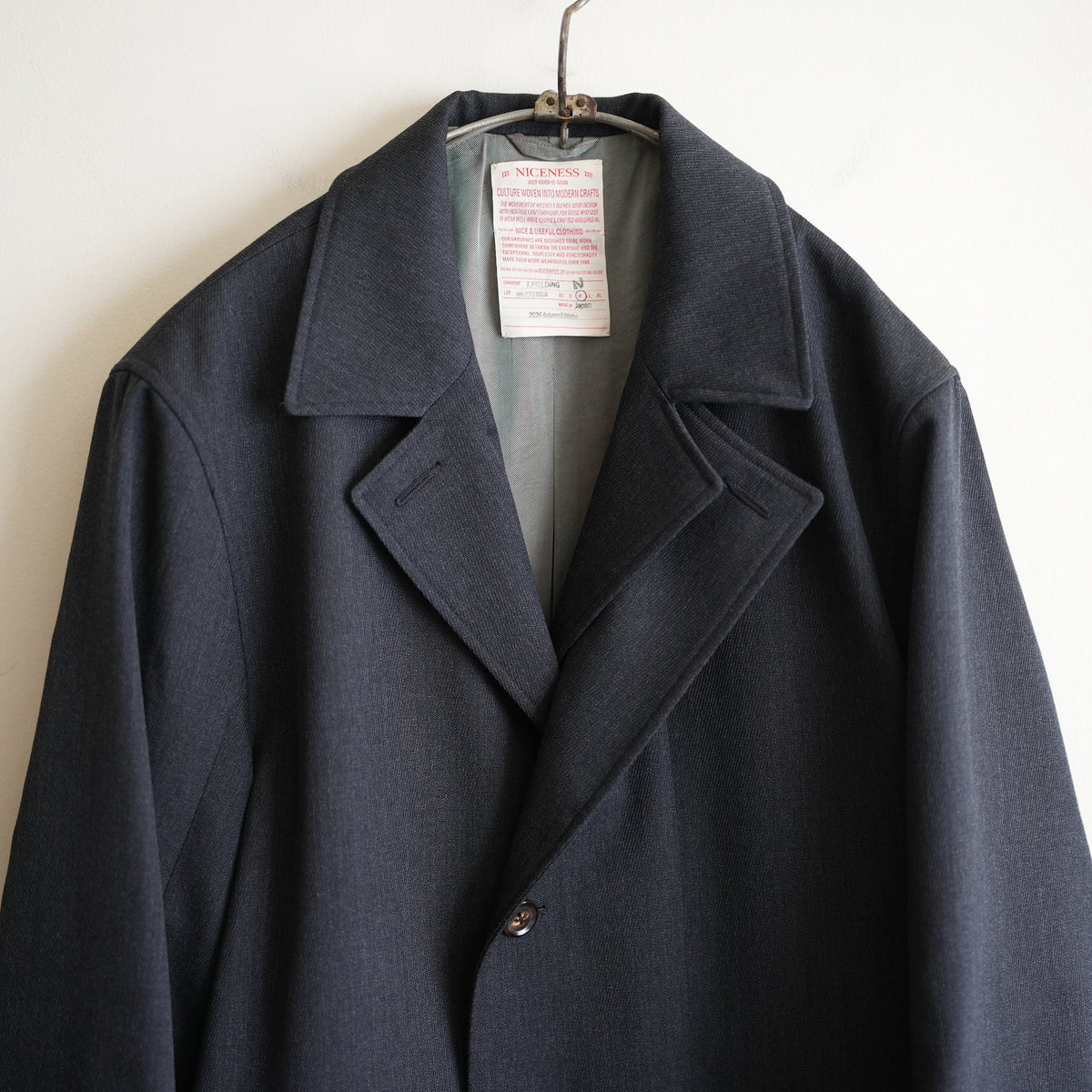 NICENESS WOOL KARSEY HUNTER JACKET "T.FIELDING"