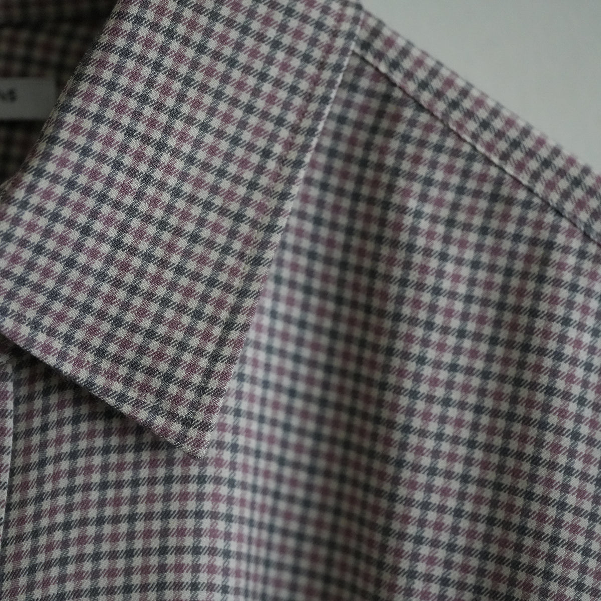 MAATEE&SONS RAYON SILK OVER SHIRT PINKGRAY