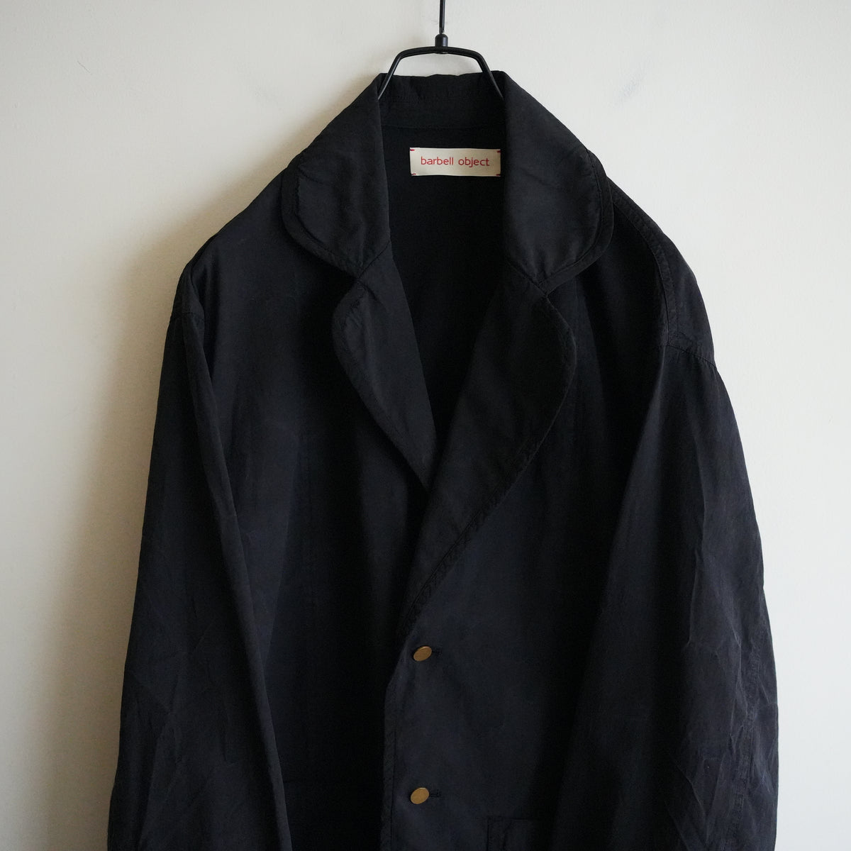 barbell object piping jkt - BLK