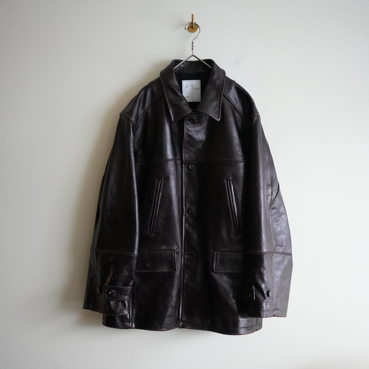 ANCELLM H.L. HALF COAT BROWN
