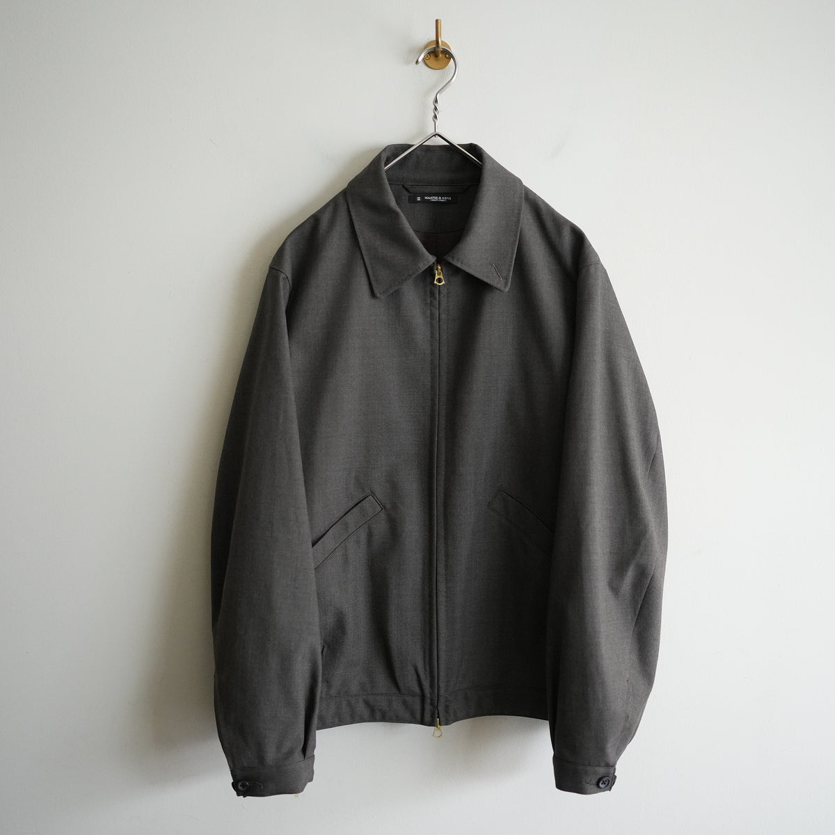 MAATEE&SONS WOOL R/LI SHORT ZIP JACKET