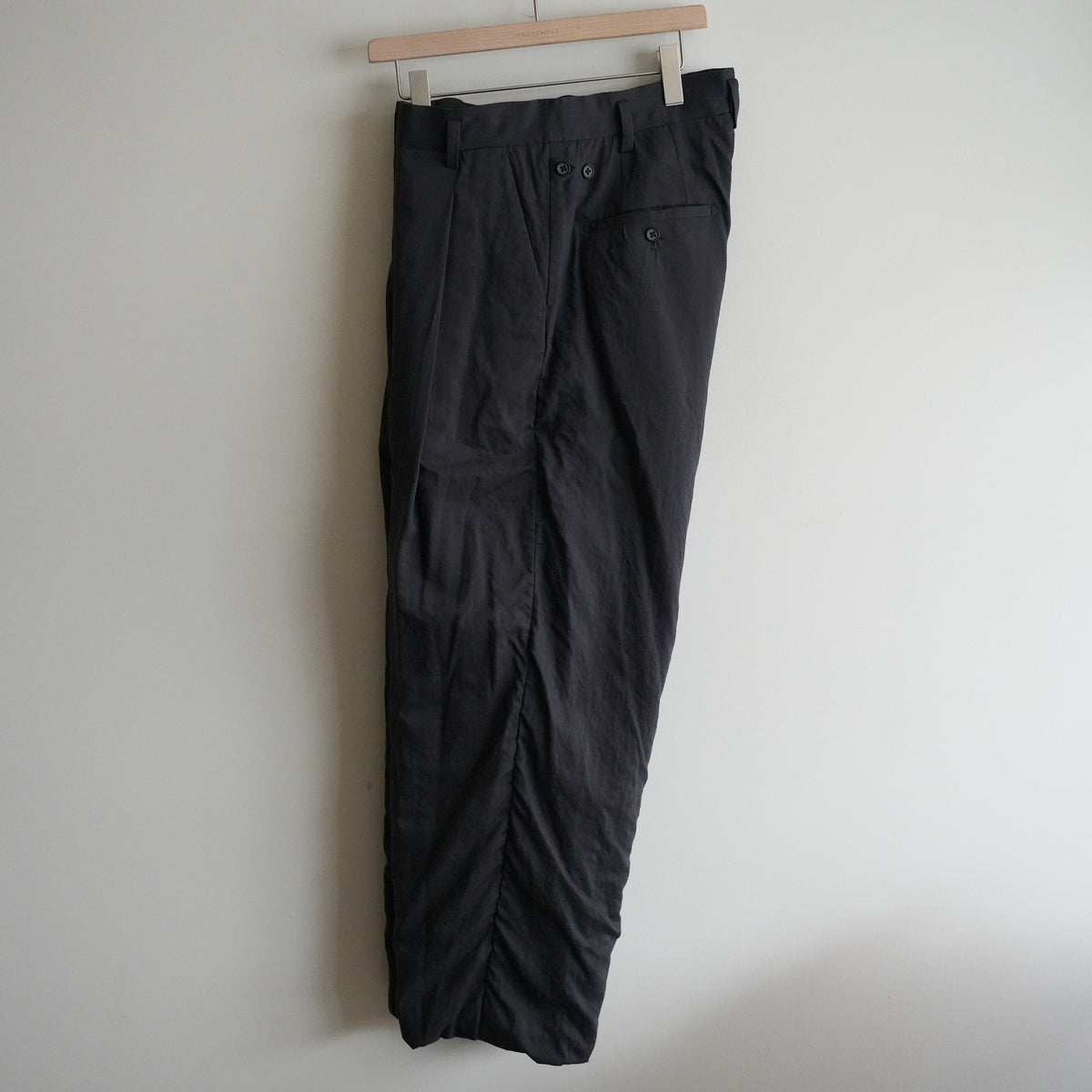 MAATEE&SON HA WOOL 無双 GATHER MILITARY SLACKS