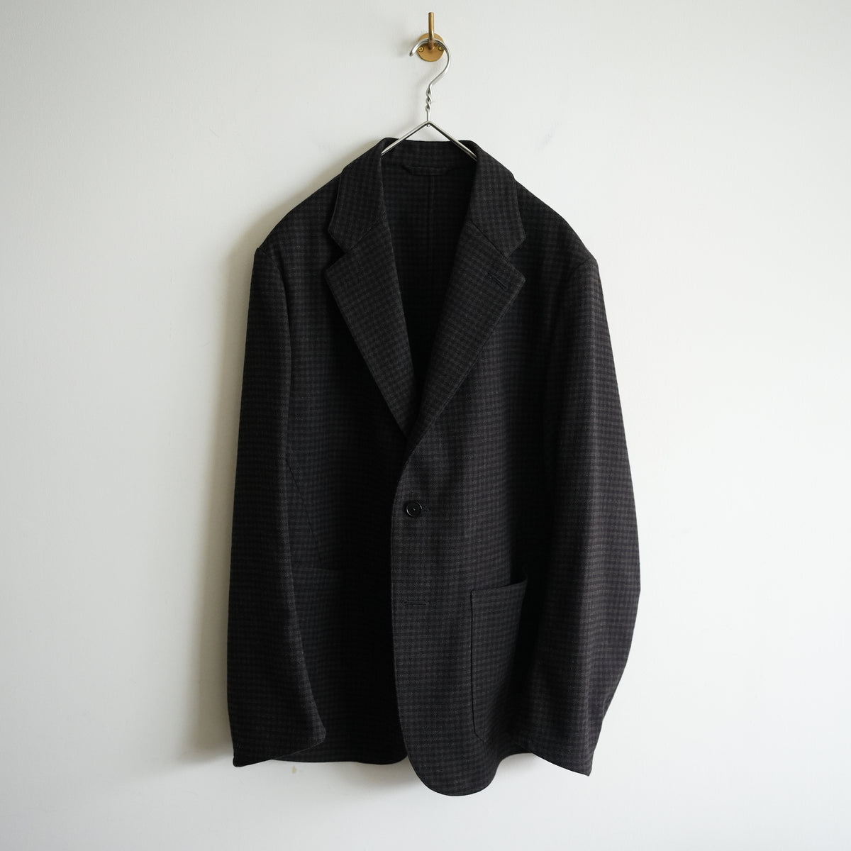 HEUGN 3B BROWN CHECK JACKET "Henri"