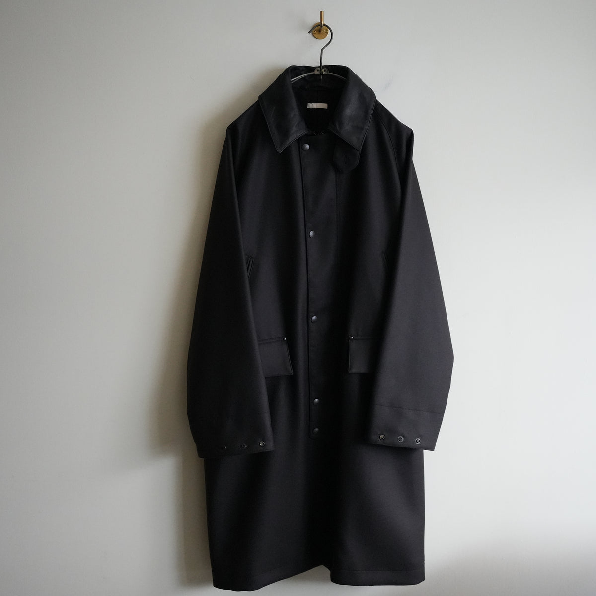 ULTERIOR SUPER FINE LIGHT MELTON RIDING COAT BROWN