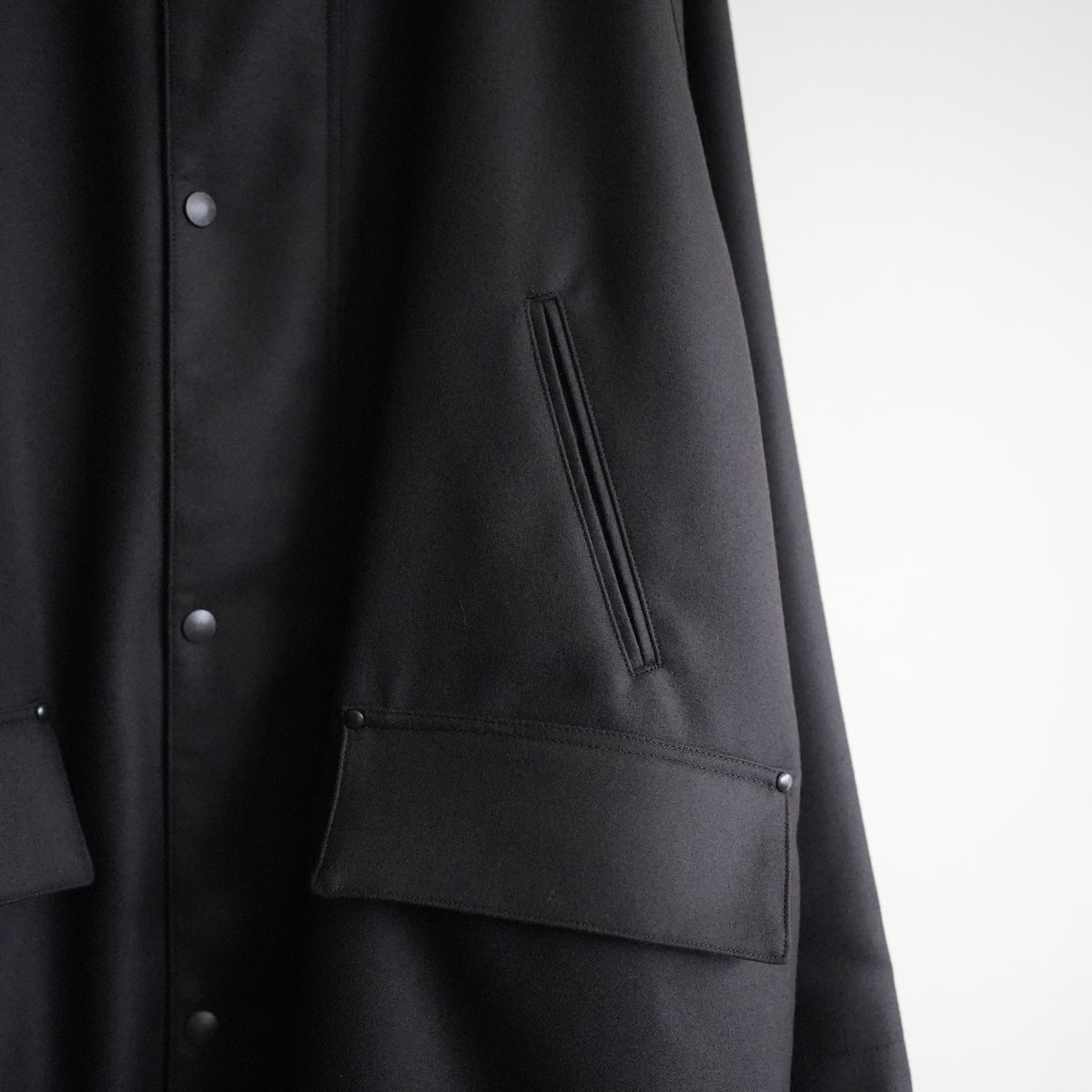 ULTERIOR SUPER FINE LIGHT MELTON RIDING COAT BROWN