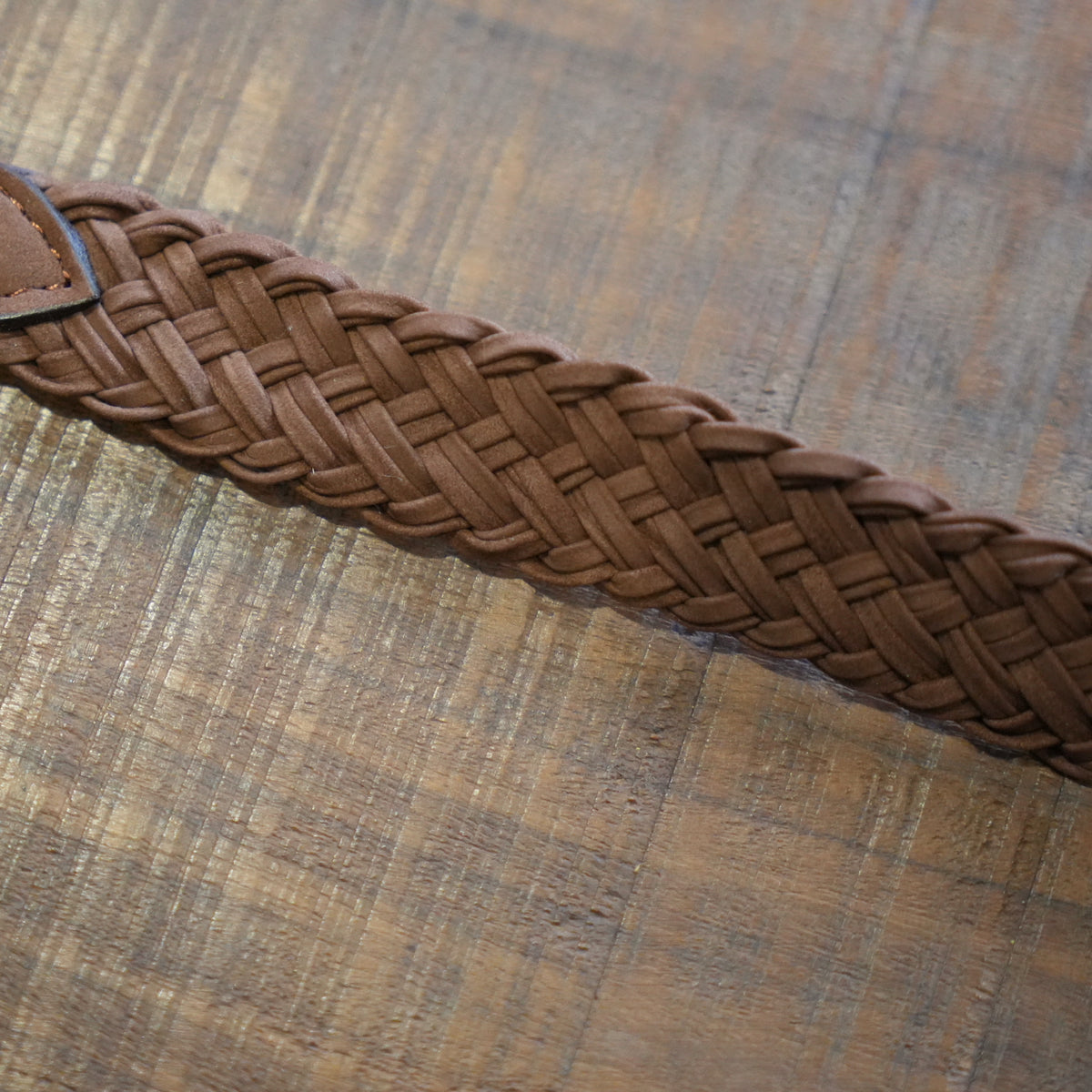 HEUGN NUBUCK LEATHER MESH BELT "Josh"