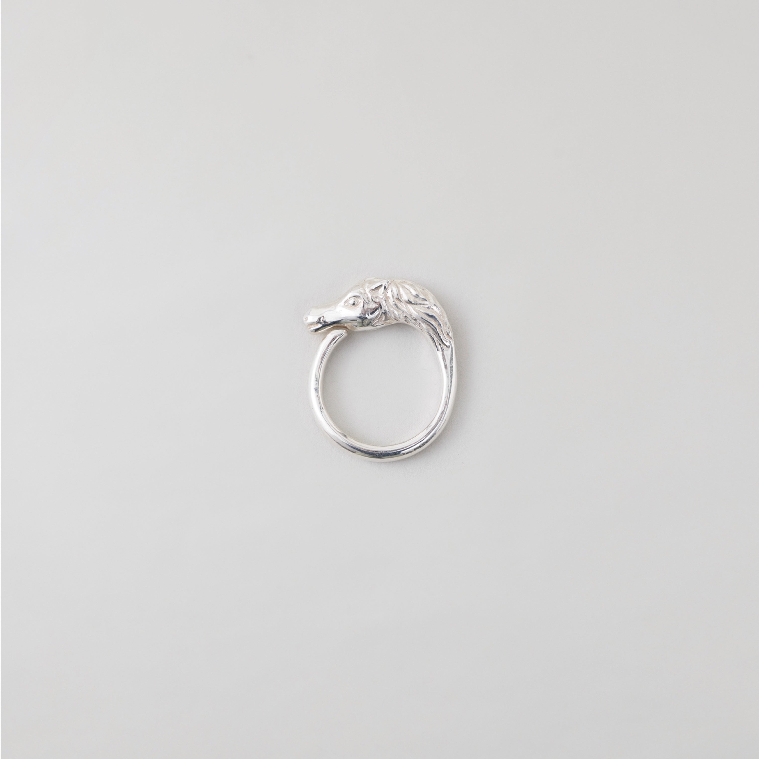 NICENESS NN HORSE SILVER RING 