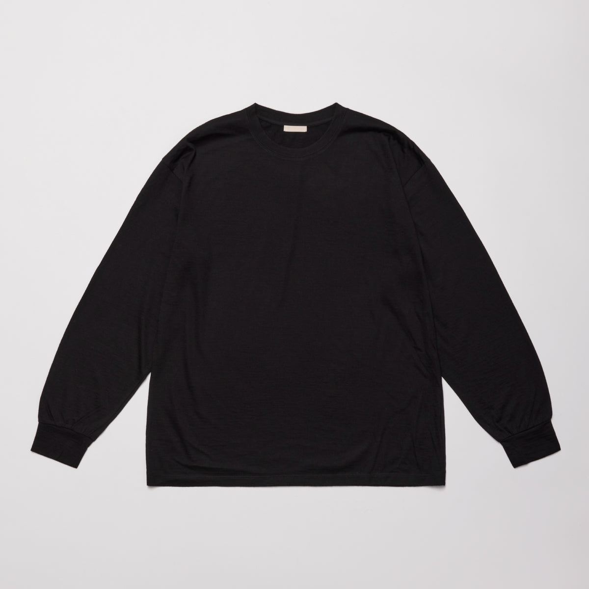ULTERIOR PURE CASHMERE TENJIKU LS TEE BLK