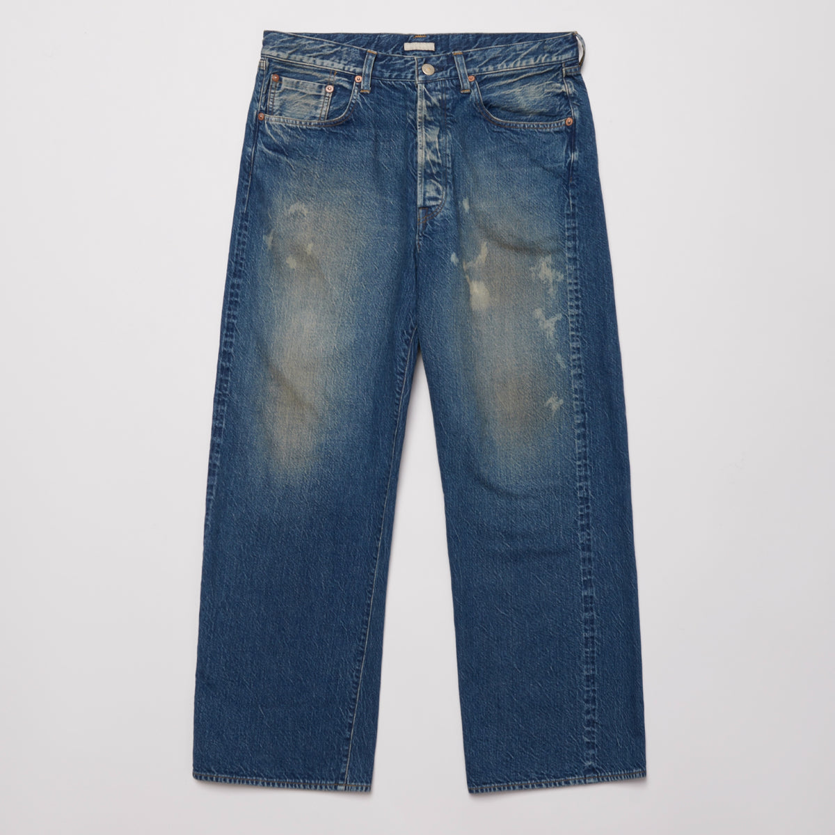 ULTERIOR AGING WASHED SELVEDGE DENIM 5P PANTS