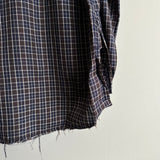 ANCELLM NEL CHECK OVER WORK SHIRT NAVY