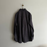 ANCELLM NEL CHECK OVER WORK SHIRT NAVY