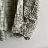 ANCELLM NEL CHECK OVER WORK SHIRT CREAM