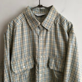 ANCELLM NEL CHECK OVER WORK SHIRT CREAM