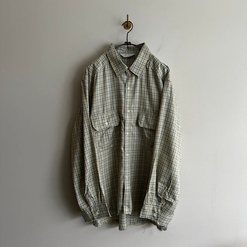 ANCELLM NEL CHECK OVER WORK SHIRT CREAM – RASSEMBLE