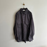 ANCELLM NEL CHECK OVER WORK SHIRT NAVY
