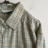 ANCELLM NEL CHECK OVER WORK SHIRT CREAM