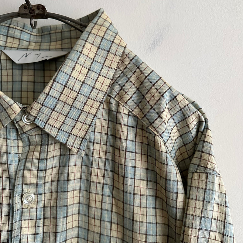 ANCELLM NEL CHECK OVER WORK SHIRT CREAM – RASSEMBLE