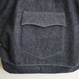 NICENESS RAW DENIM NN SHIRRING BAG "T.APHEX"