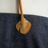 NICENESS RAW DENIM NN SHIRRING BAG "T.APHEX"