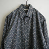 HEUGN PRINT ONE PIECE COLLAR SHIRT "Alan"