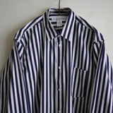 COMME des GARCONS SHIRT FOREVER SHAPE1 WIDE CLASSIC SHIRT STRIPE2