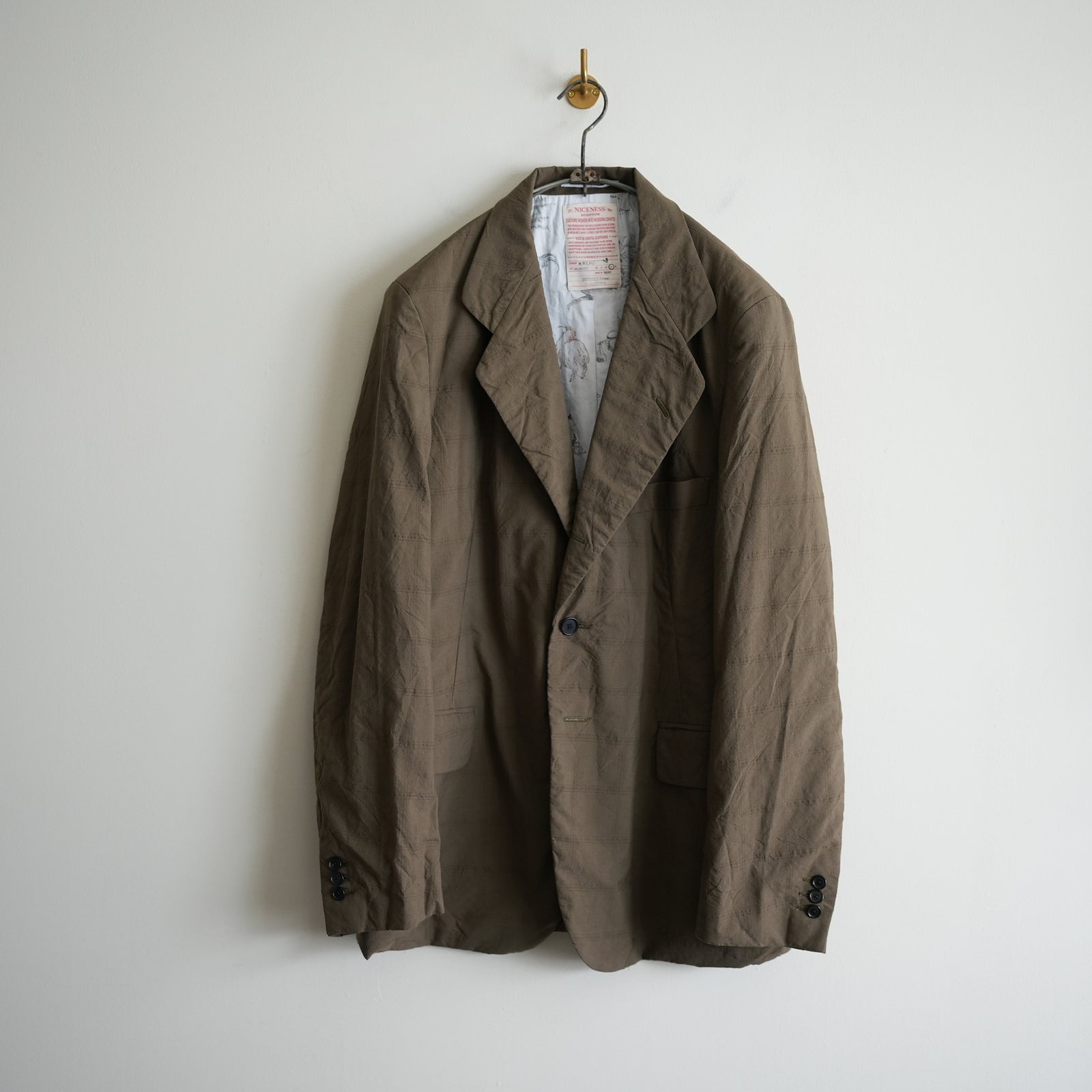 NICENESS ROLAND / ローランド NICENESS CLOVER LEAF CHECK JACKET 