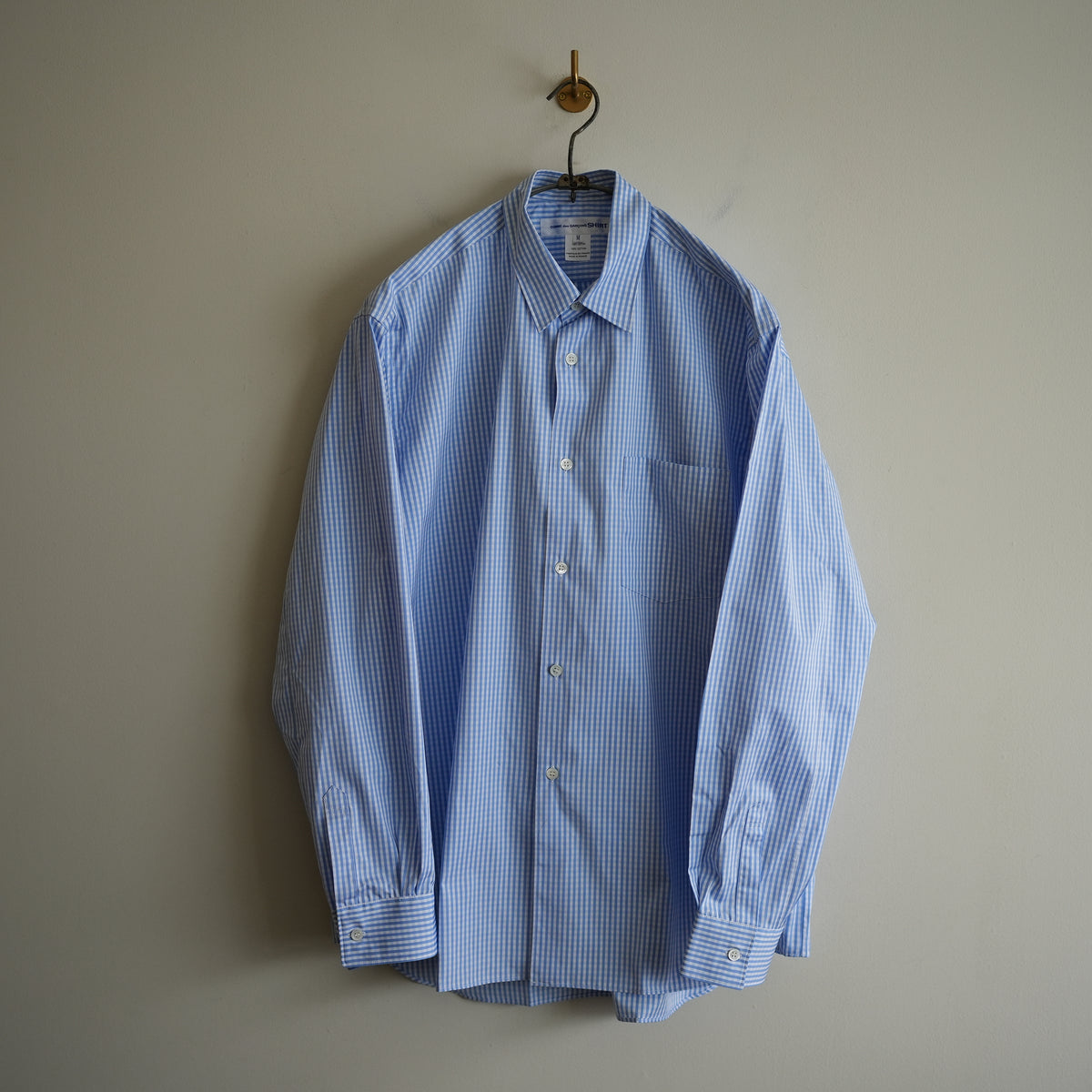 COMME des GARCONS SHIRT FOREVER SHAPE1 WIDE CLASSIC SHIRT CHECK1