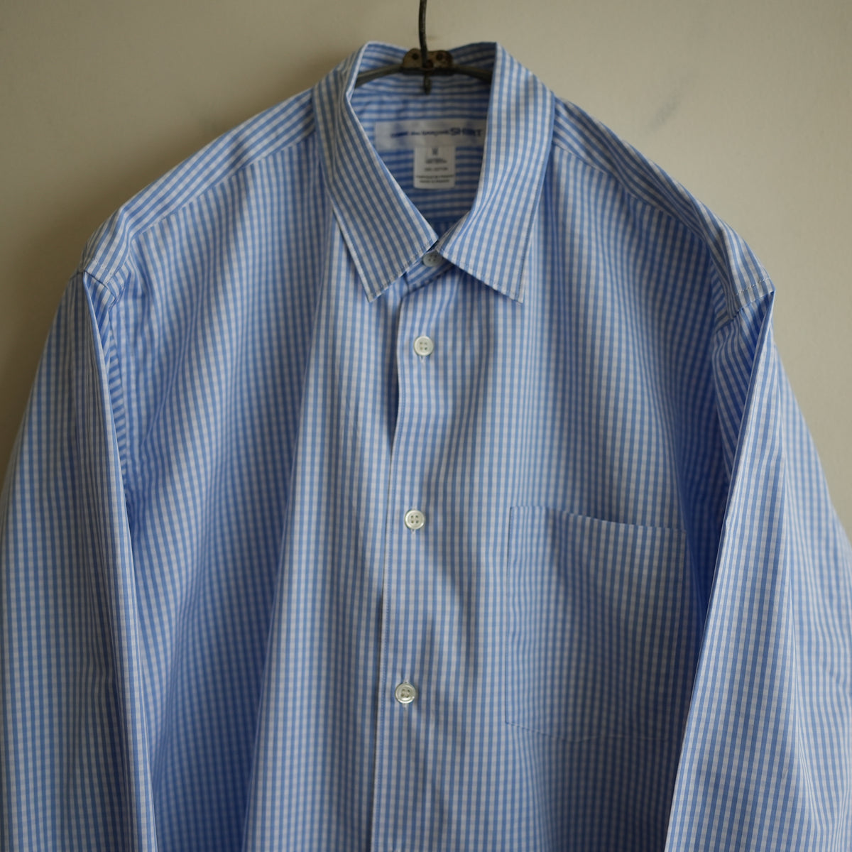 COMME des GARCONS SHIRT FOREVER SHAPE1 WIDE CLASSIC SHIRT CHECK1