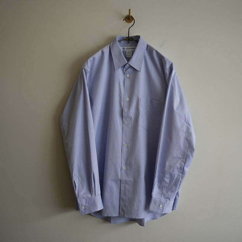 COMME des GARCONS SHIRT FOREVER SHAPE1 WIDE CLASSIC SHIRT BLUE