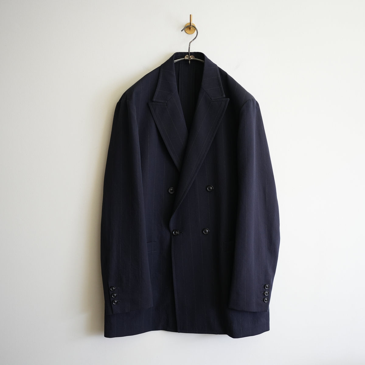 ULTERIOR WOOL WASHI STRIPE DB JKT
