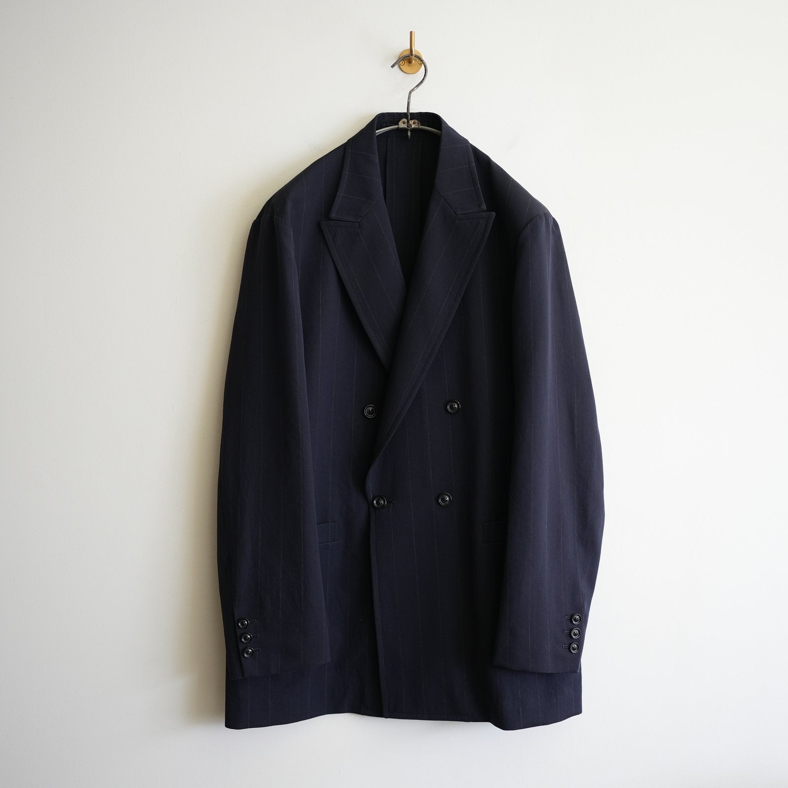 ULTERIOR WOOL WASHI STRIPE DB JKT – RASSEMBLE