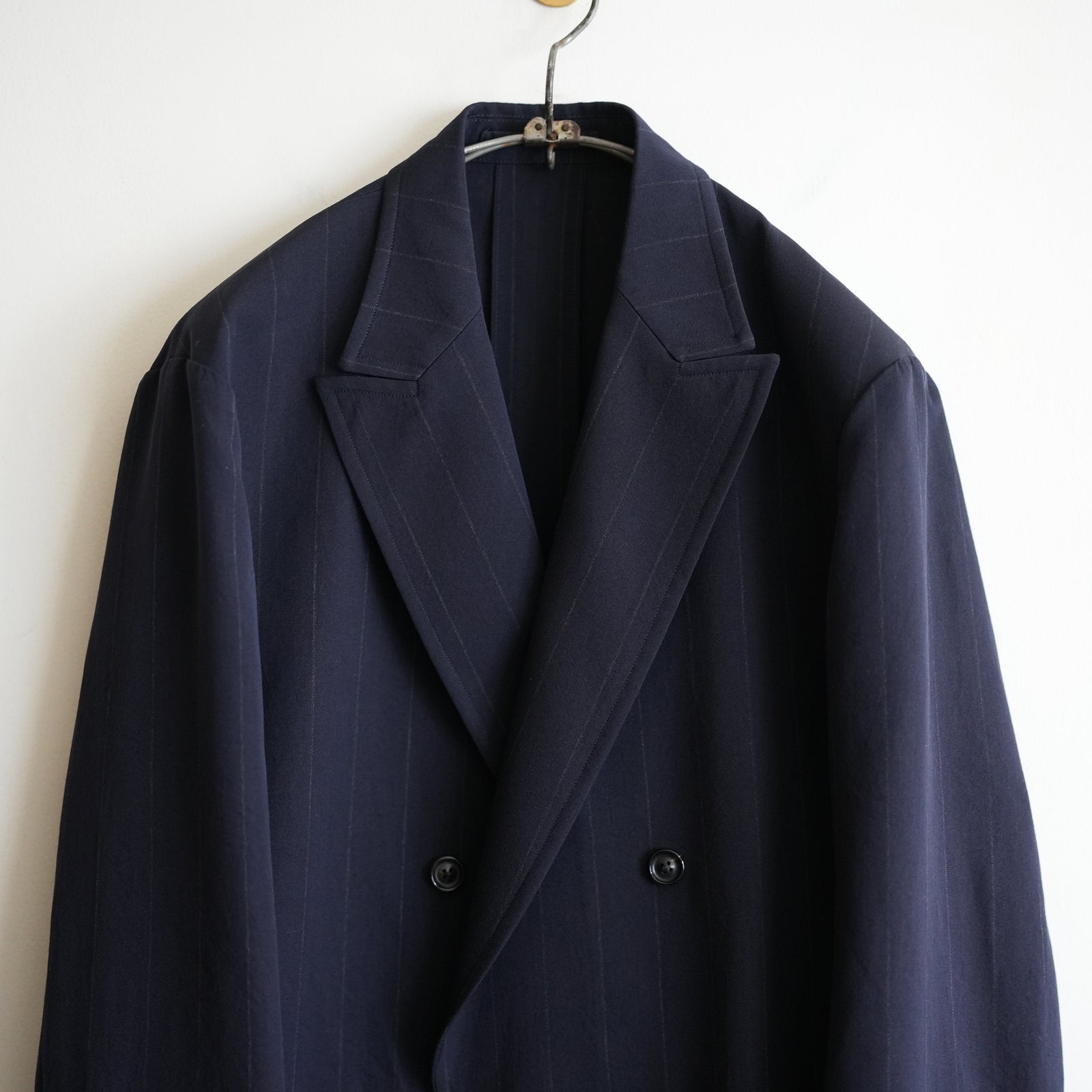 ULTERIOR WOOL WASHI STRIPE DB JKT – RASSEMBLE