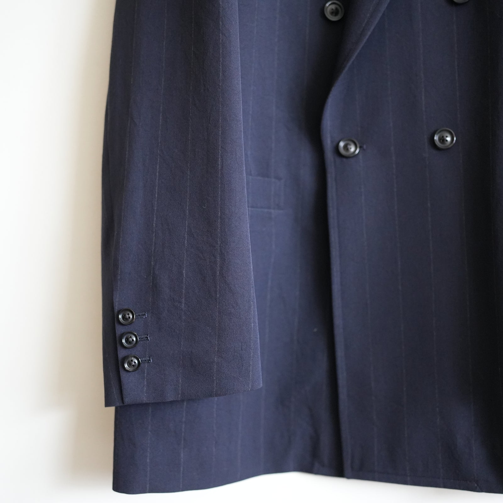 ULTERIOR WOOL WASHI STRIPE DB JKT – RASSEMBLE