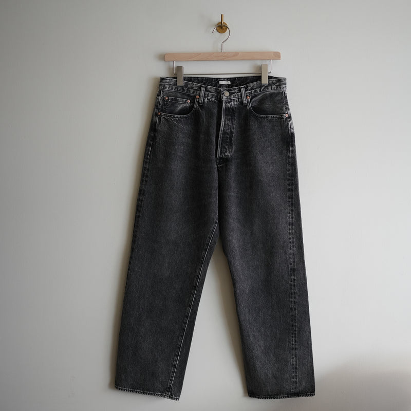 ULTERIOR VINTAGE WASHED SELVEDGE BLACK DENIM 5P PANTS – RASSEMBLE