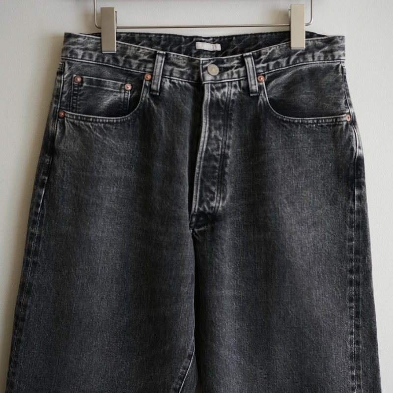 ULTERIOR VINTAGE WASHED SELVEDGE BLACK DENIM 5P PANTS – RASSEMBLE