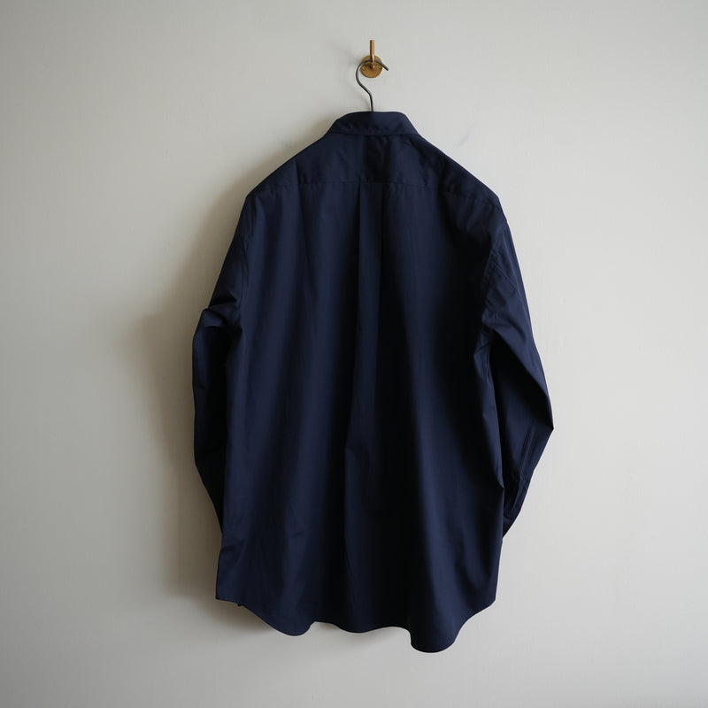 COMME des GARCONS SHIRT FOREVER SHAPE1 WIDE CLASSIC SHIRT NAVY