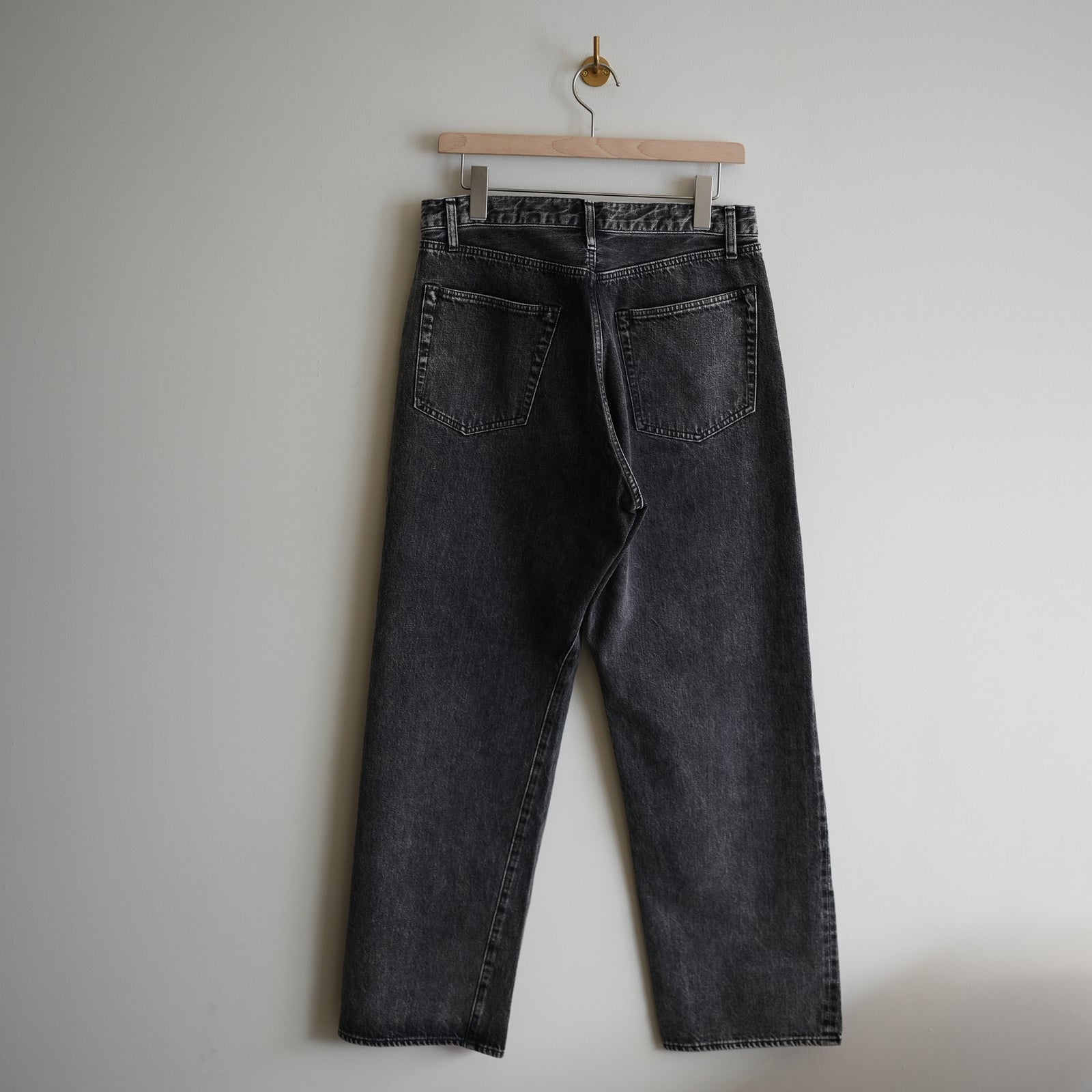 ULTERIOR VINTAGE WASHED SELVEDGE BLACK DENIM 5P PANTS – RASSEMBLE