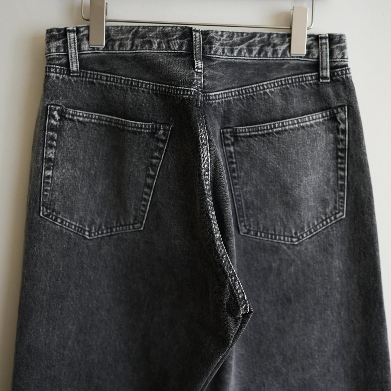 ULTERIOR VINTAGE WASHED SELVEDGE BLACK DENIM 5P PANTS – RASSEMBLE