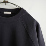 ULTERIOR FADED SILKY TERRY SWEAT SHIRT BLK