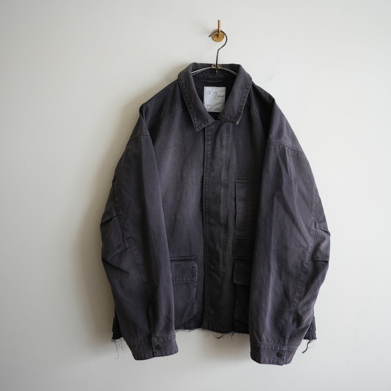 ANCELLM HIGHCOUNT DRILL AGING JACKET – RASSEMBLE