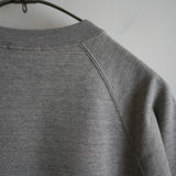 ULTERIOR FADED SILKY TERRY SWEAT SHIRT GRAY