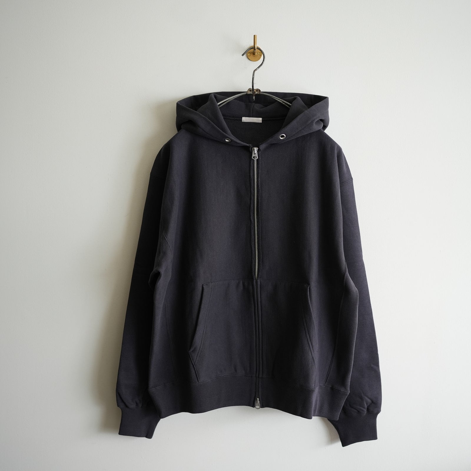 ULTERIOR FADED SILKY TERRY RW ZIP PARKA BLK – RASSEMBLE